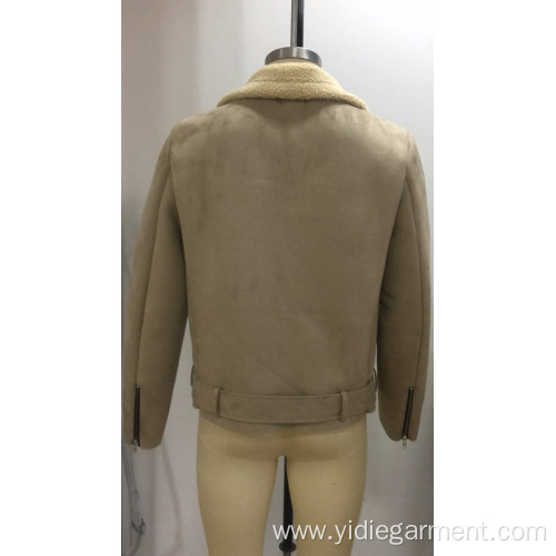 China Men's Camel Faux Suede Jacket Factory